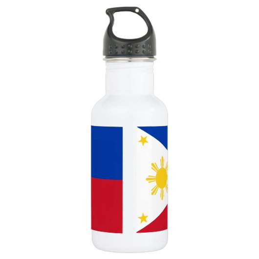 Liberty Bottle met vlag van de Filipijnen Waterfles (Achterkant)