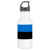 Liberty Bottle met vlag van Estland Waterfles (Voorkant)