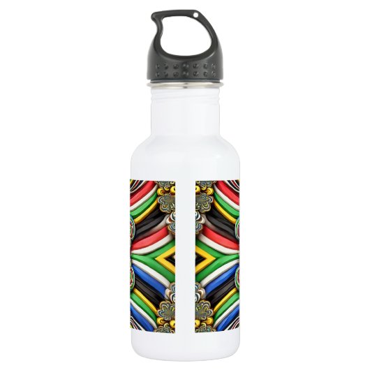 Liberty Bottle Zuid-Afrikaanse kleuren Waterfles (Achterkant)