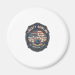 Liberty Bowling Patriottisch Patriottisch Bowling Magneet