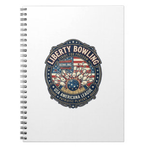 Liberty Bowling Patriottisch Patriottisch Bowling  Notitieboek