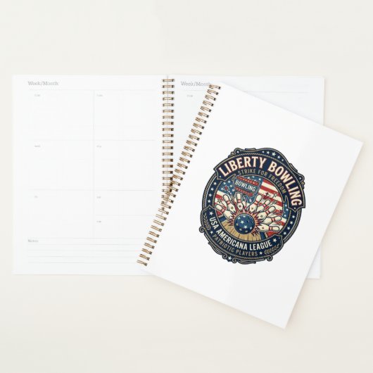 Liberty Bowling Patriottisch Patriottisch Bowling Planner (Display)