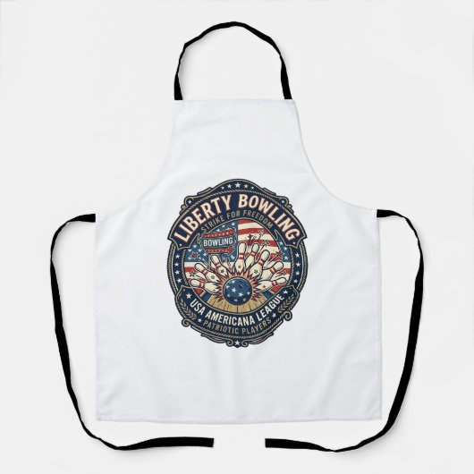 Liberty Bowling Patriottisch Patriottisch Bowling Schort (Voorkant)