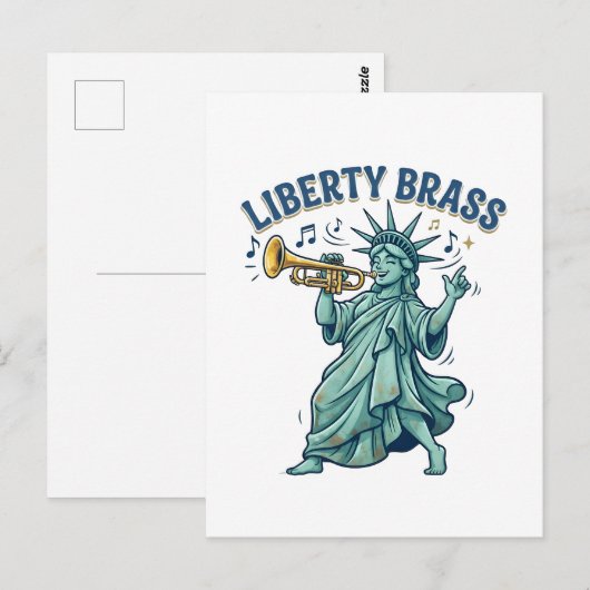 Liberty Brass Briefkaart (Voorkant / Achterkant)