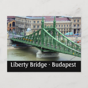 Liberty Bridge - Boedapest, Hongarije Briefkaart