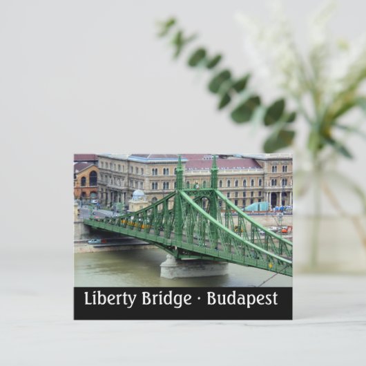 Liberty Bridge - Boedapest, Hongarije Briefkaart (Staand voorkant)