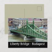 Liberty Bridge - Boedapest, Hongarije Briefkaart (Voorkant / Achterkant)