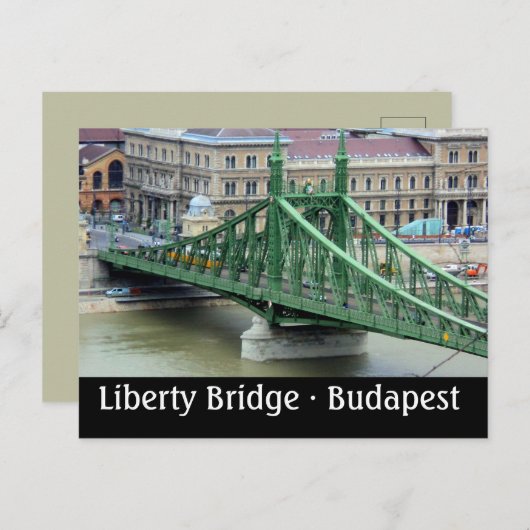 Liberty Bridge - Boedapest, Hongarije Briefkaart (Voorkant / Achterkant)