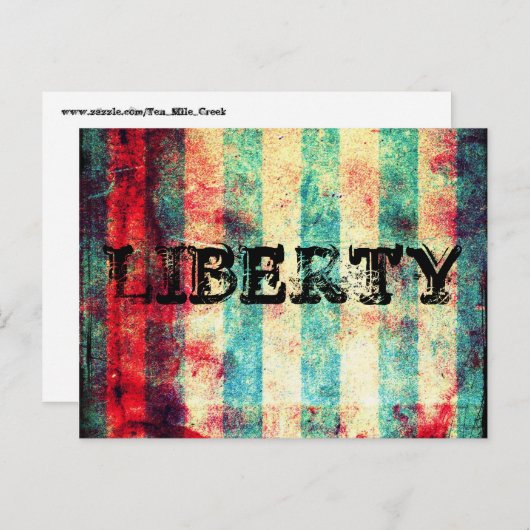 LIBERTY BRIEFKAART (Voorkant / Achterkant)
