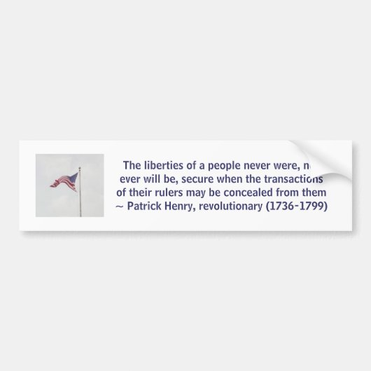 LIBERTY - bumpersticker (Voorkant)