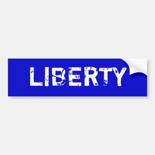 LIBERTY BUMPERSTICKER (Voorkant)