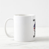Liberty Buste met Grunge Vlag Kunst Koffiemok (Links)