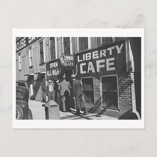 Liberty Cafe  1939 Restaurant Foto Briefkaart (Voorkant)