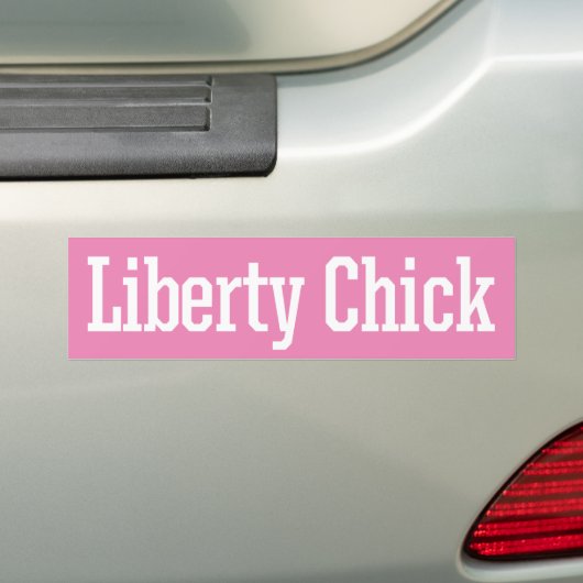 Liberty Chick Bumpersticker (Op auto)