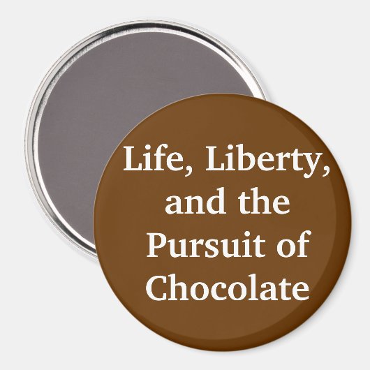 Liberty Chocolate Magneet (Voorkant / Achterkant)