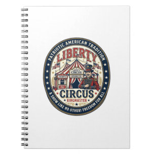 Liberty Circus Patriottische Patriottische Circus  Notitieboek
