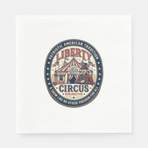 Liberty Circus Patriottische Patriottische Circus Servet