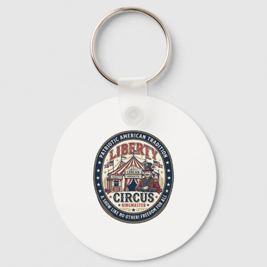 Liberty Circus Patriottische Patriottische Circus  Sleutelhanger (Voorkant)