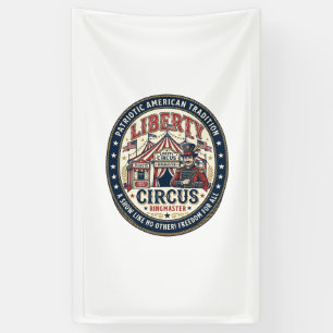 Liberty Circus Patriottische Patriottische Circus Spandoek