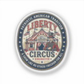Liberty Circus Patriottische Patriottische Circus Sticker (Voorkant)
