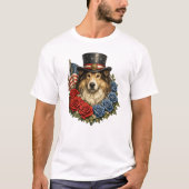 Liberty Collie Illustratie T-shirt (Voorkant)