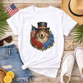 Liberty Collie Illustration T-shirt