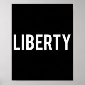Liberty - Cool New Funny Name Fan Gift Tee  Poster (Voorkant)
