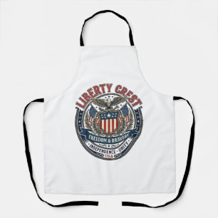 Liberty Crest Patriottisch Patriottisch Heraldiek  Schort