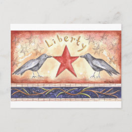 Liberty Crows Briefkaart