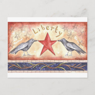 Liberty Crows Briefkaart