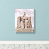 Liberty Crumbling, Facepalming Lincoln Canvas Afdruk (Insitu (Houten vloer))