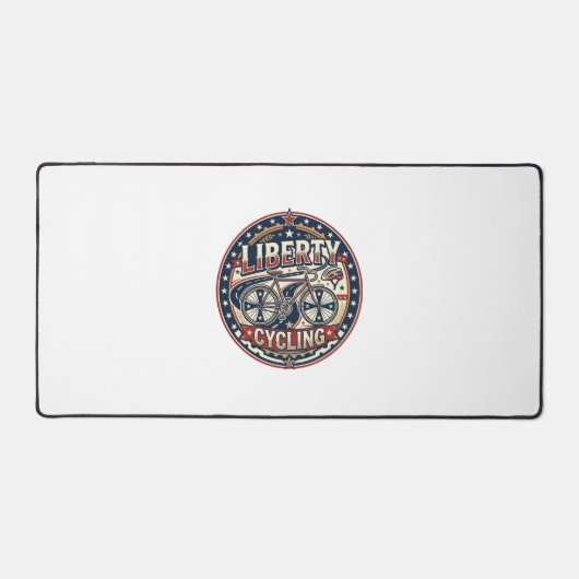 Liberty Cycling Patriottisch Patriottisch Fietsen Bureaumat (Voorkant)