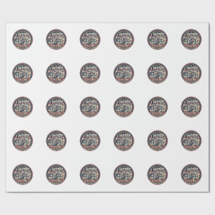 Liberty Cycling Patriottisch Patriottisch Fietsen  Cadeaupapier