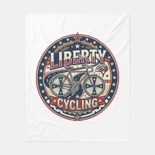 Liberty Cycling Patriottisch Patriottisch Fietsen  Fleece Deken