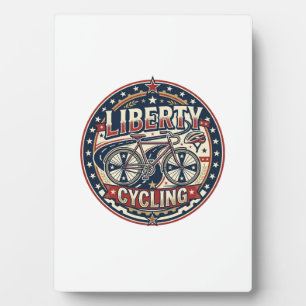 Liberty Cycling Patriottisch Patriottisch Fietsen  Fotoplaat