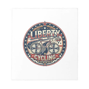 Liberty Cycling Patriottisch Patriottisch Fietsen  Notitieblok