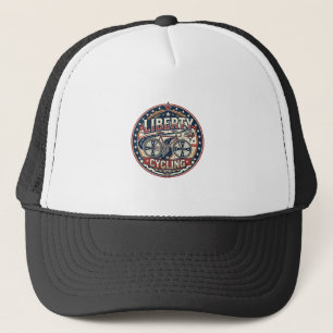 Liberty Cycling Patriottisch Patriottisch Fietsen Trucker Pet