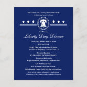 Liberty Day Dinner Political Fundraiser Invitation (Voorkant)