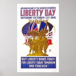 Liberty Day - Jubileum of America's Discovery Poster