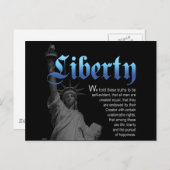 Liberty Declared Briefkaart (Voorkant / Achterkant)