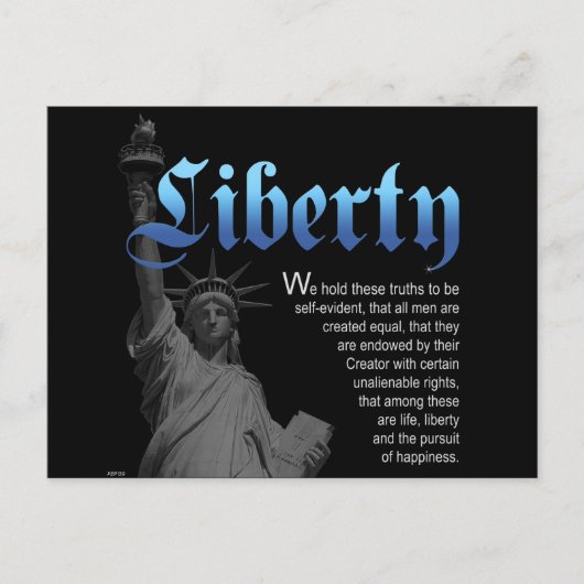 Liberty Declared Briefkaart (Voorkant)