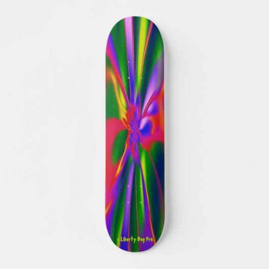 LIBERTY DOG PRO SHOP PSYCHEDELICA MADNESS DECK PERSOONLIJK SKATEBOARD (Voorkant)