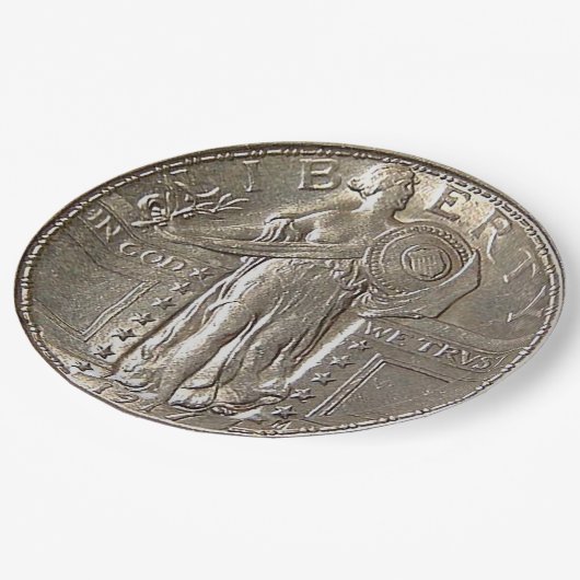 Liberty Dollar Papieren Bordje (Gekanteld)