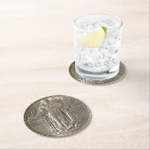 Liberty Dollar Ronde Kartonnen Onderzetter (Insitu)