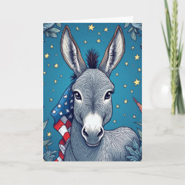 Liberty Donkey Flag Vote Reminder Kaart