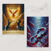 Liberty Dove - 2 Corinthians 3:17 KJV Kaart Box Visitekaartje (Voorkant / Achterkant)