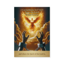 Liberty Dove - 2 Korintiërs 3:17 KJV Kaartdoos