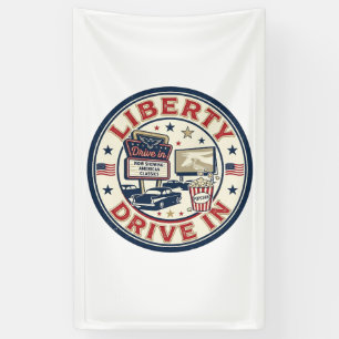 Liberty Drive In Patriottisch Patriottische Drive Spandoek