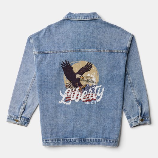 Liberty Eagle Flight Denim Jas Jacket (Achterkant)