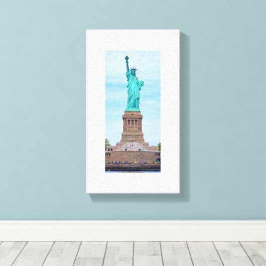 Liberty Enlightening the World Lazarus Poem Canvas (Insitu (Houten vloer))